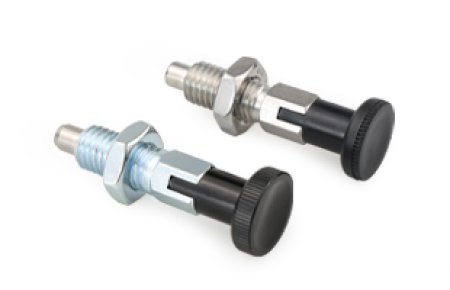 Indexing pin with fixed stop