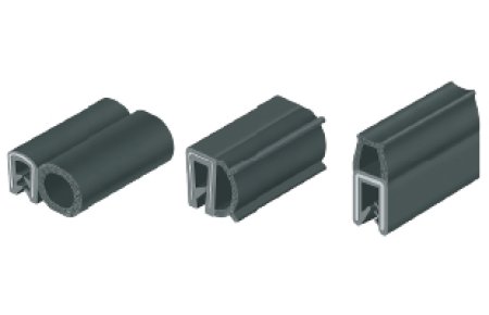 Self clamping steel wire sealing strip